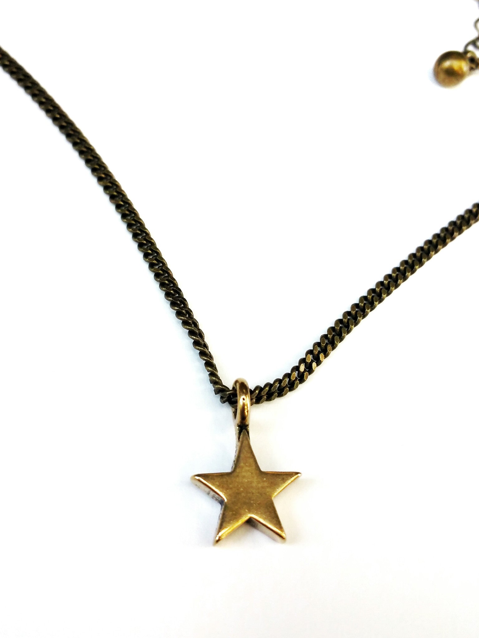 Star of Honor Necklace - Bronze Choker Charm