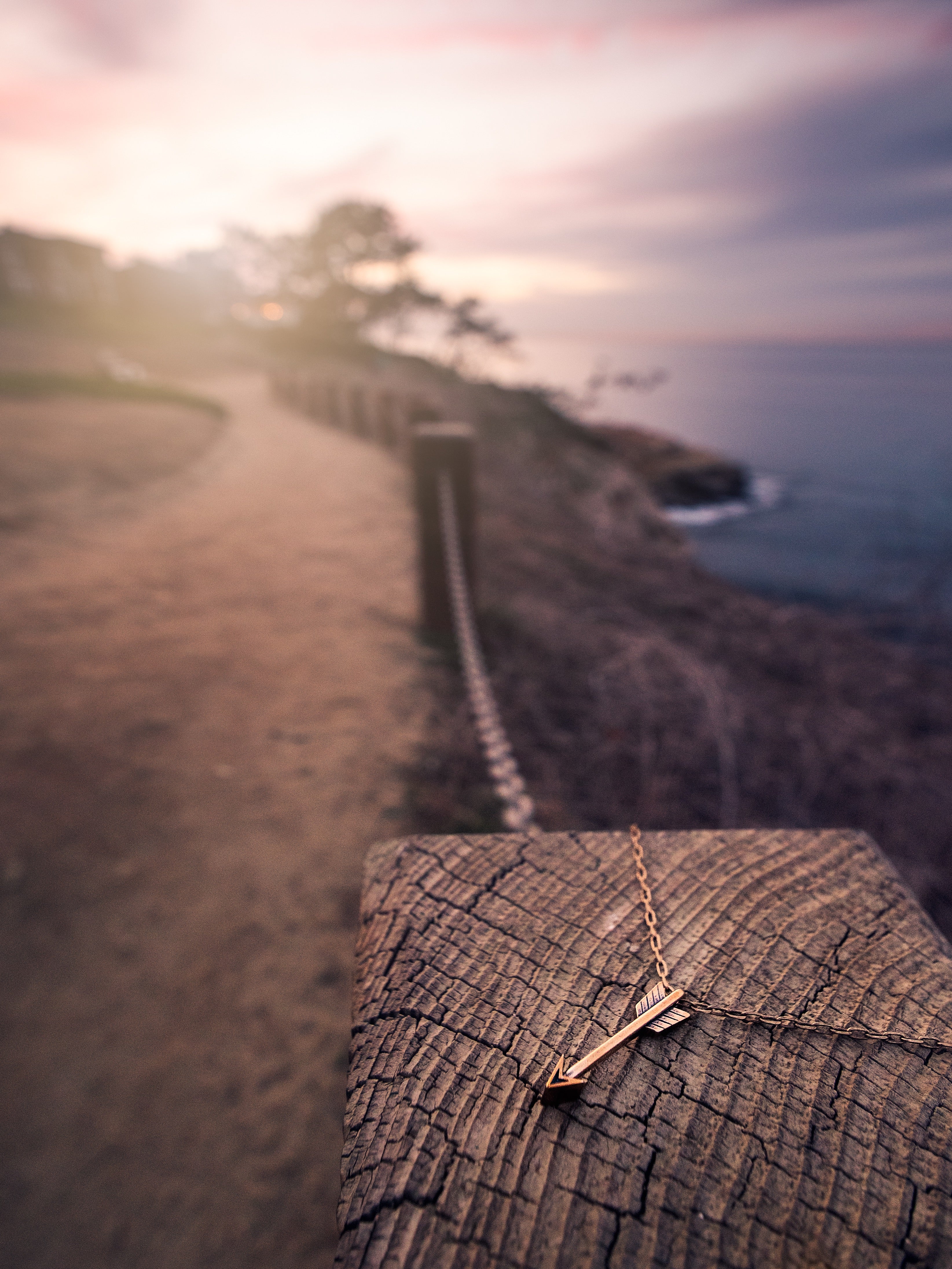 STRENGTH Arrow of Courage Necklace - Bronze