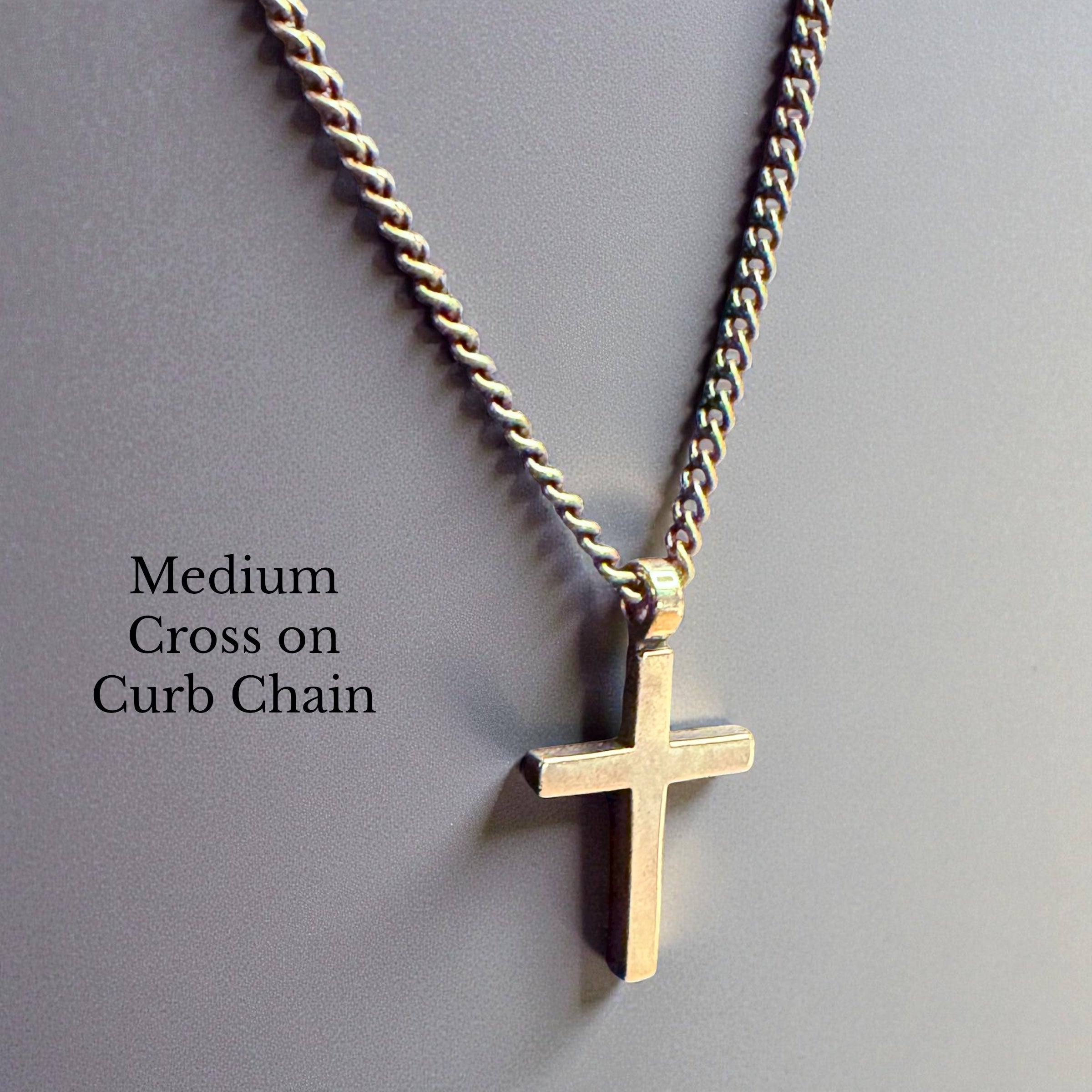 FAITH Classic Cross Necklace - Bronze