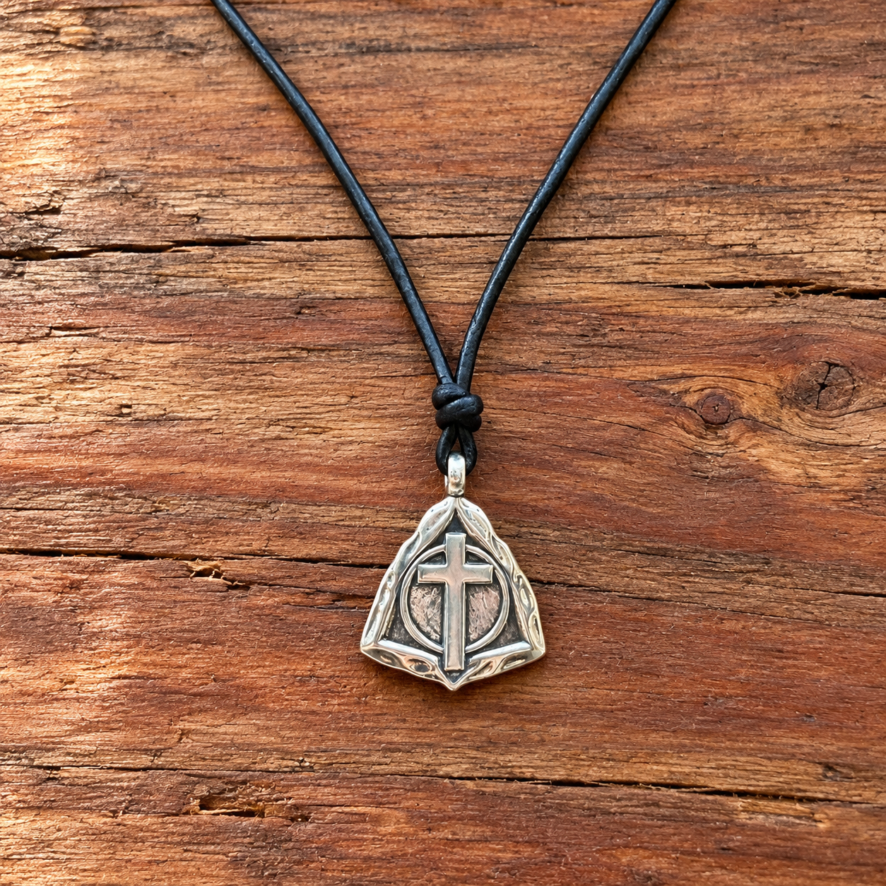 *NEW RELEASE - The Resurrection Cross - Sterling Silver on Leather