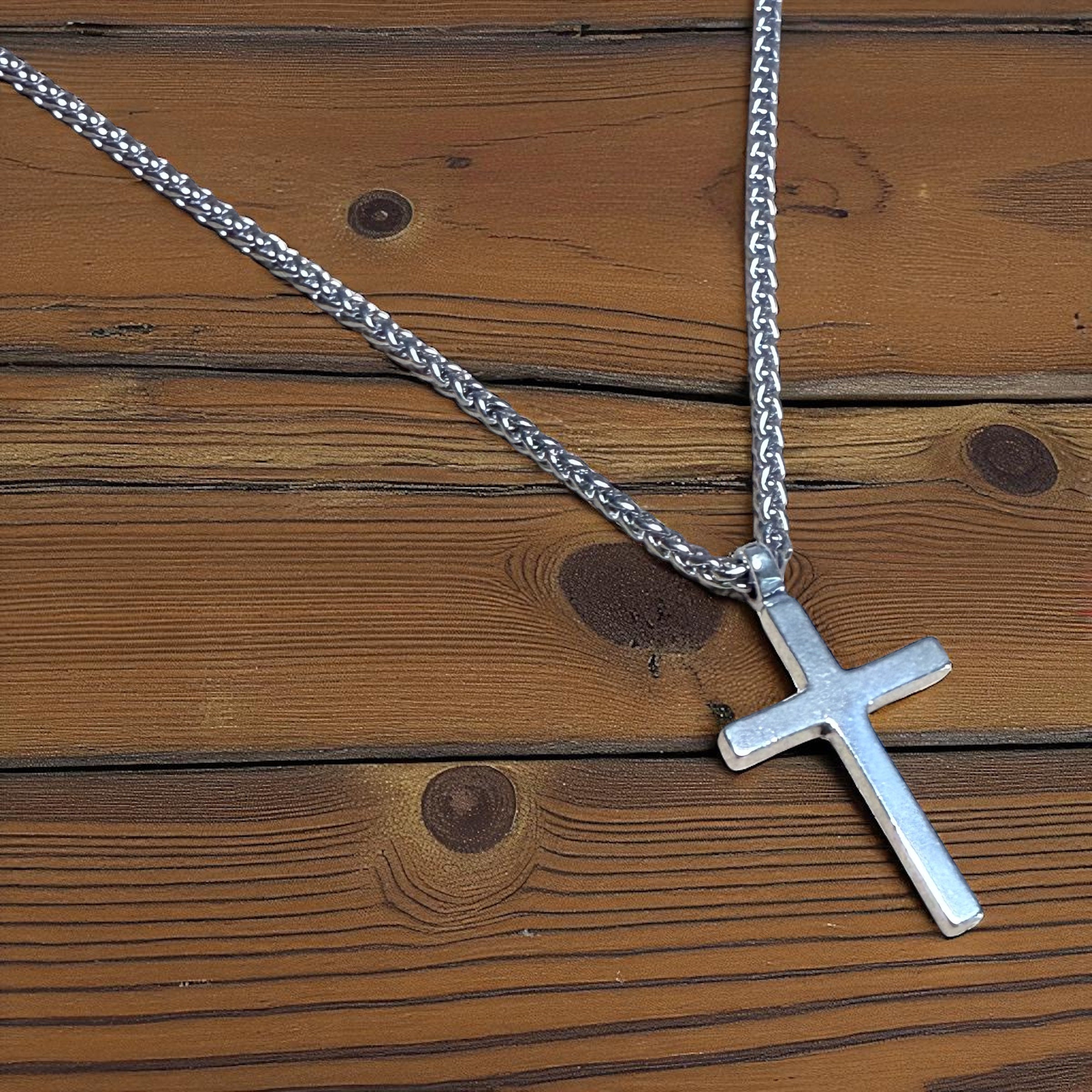 FAITH Classic Cross Necklace - Sterling Silver