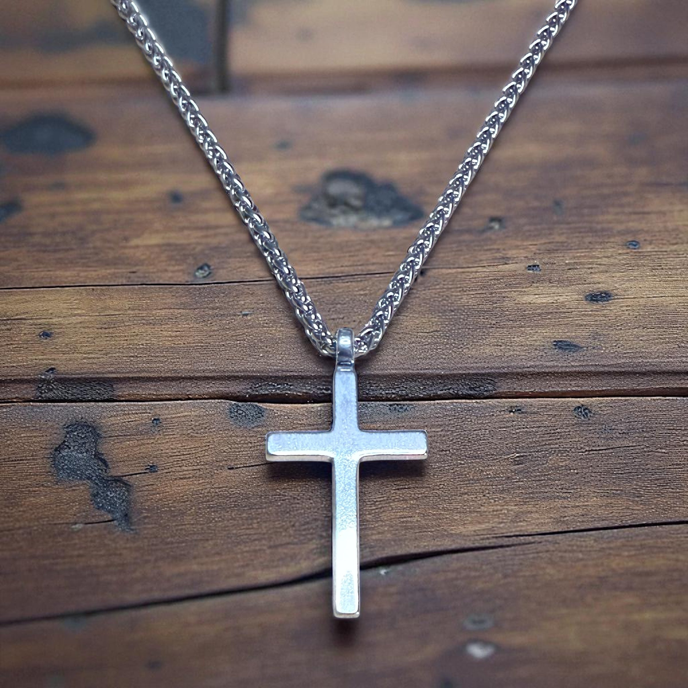 FAITH Classic Cross Necklace - Sterling Silver