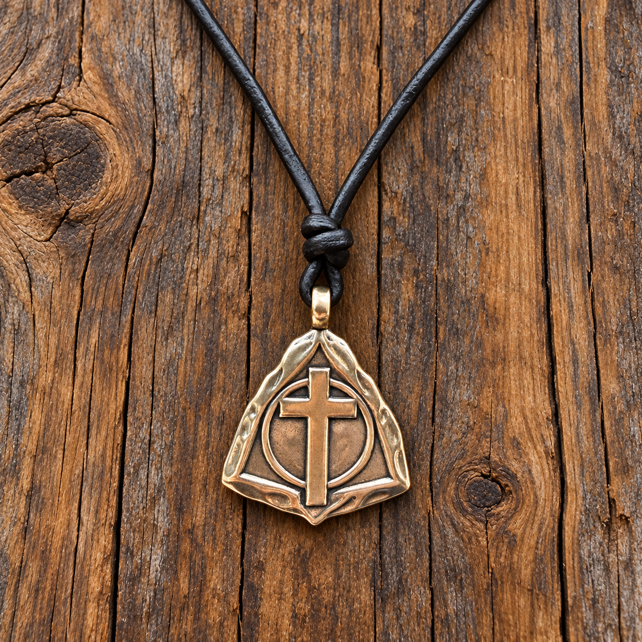 *NEW RELEASE - The Resurrection Cross - Bronze on Leather