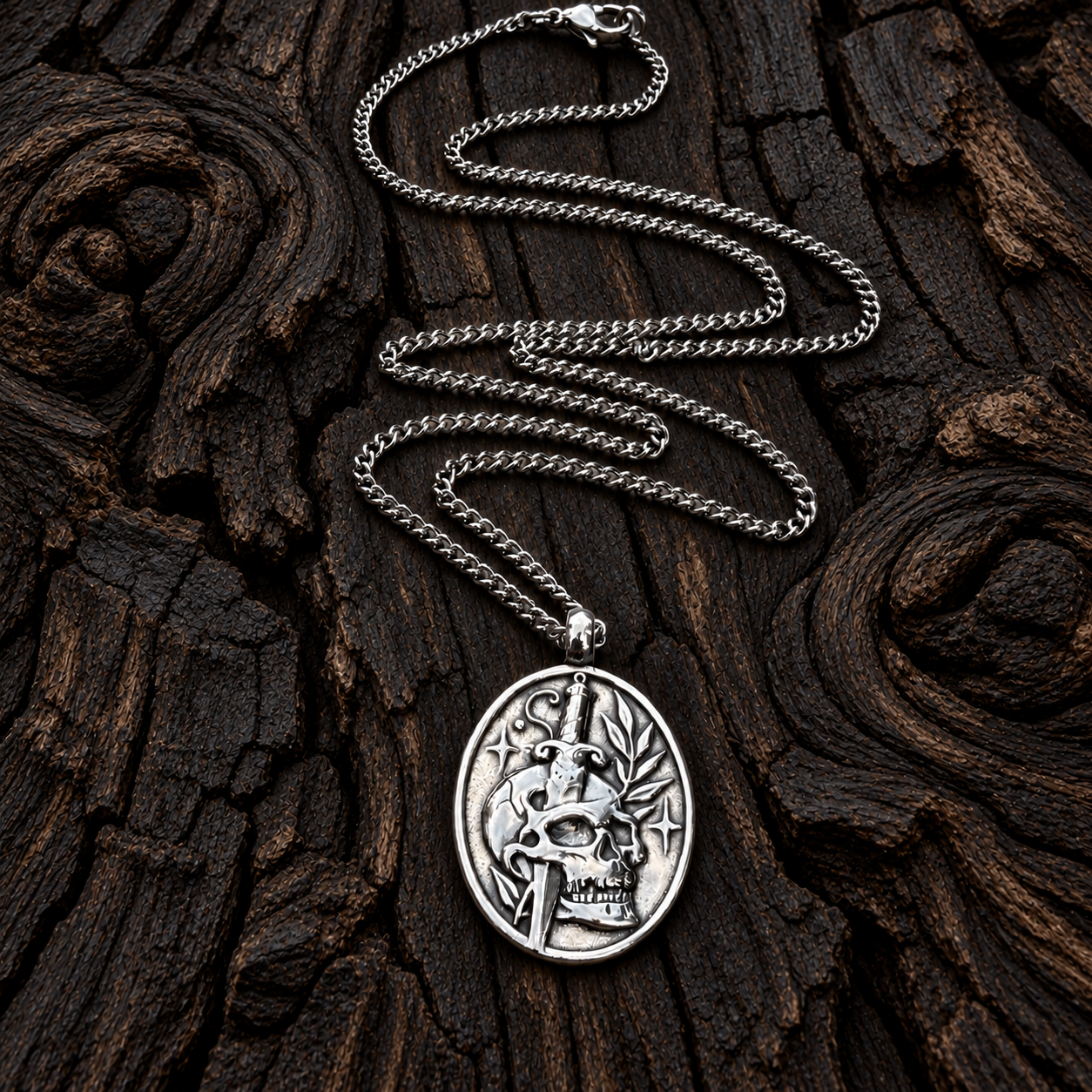 *NEW RELEASE - Death to Self Skull & Dagger - Sterling Silver