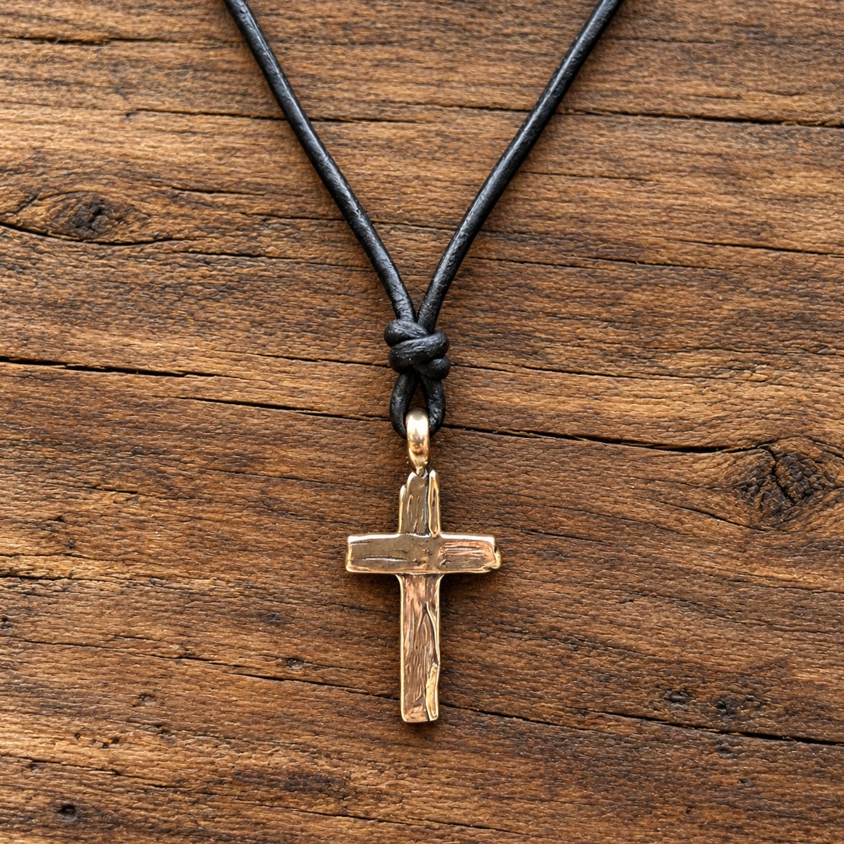 *NEW RELEASE - The Weathered Cross - Bronze on Leather