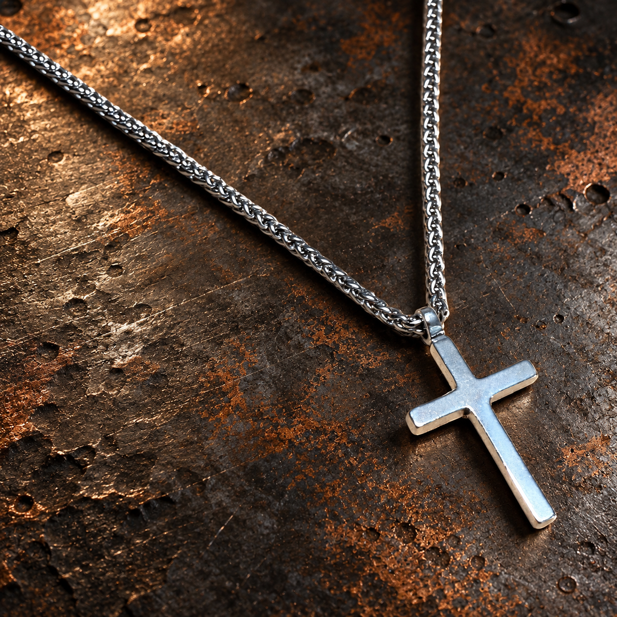 FAITH Classic Cross Necklace - Sterling Silver