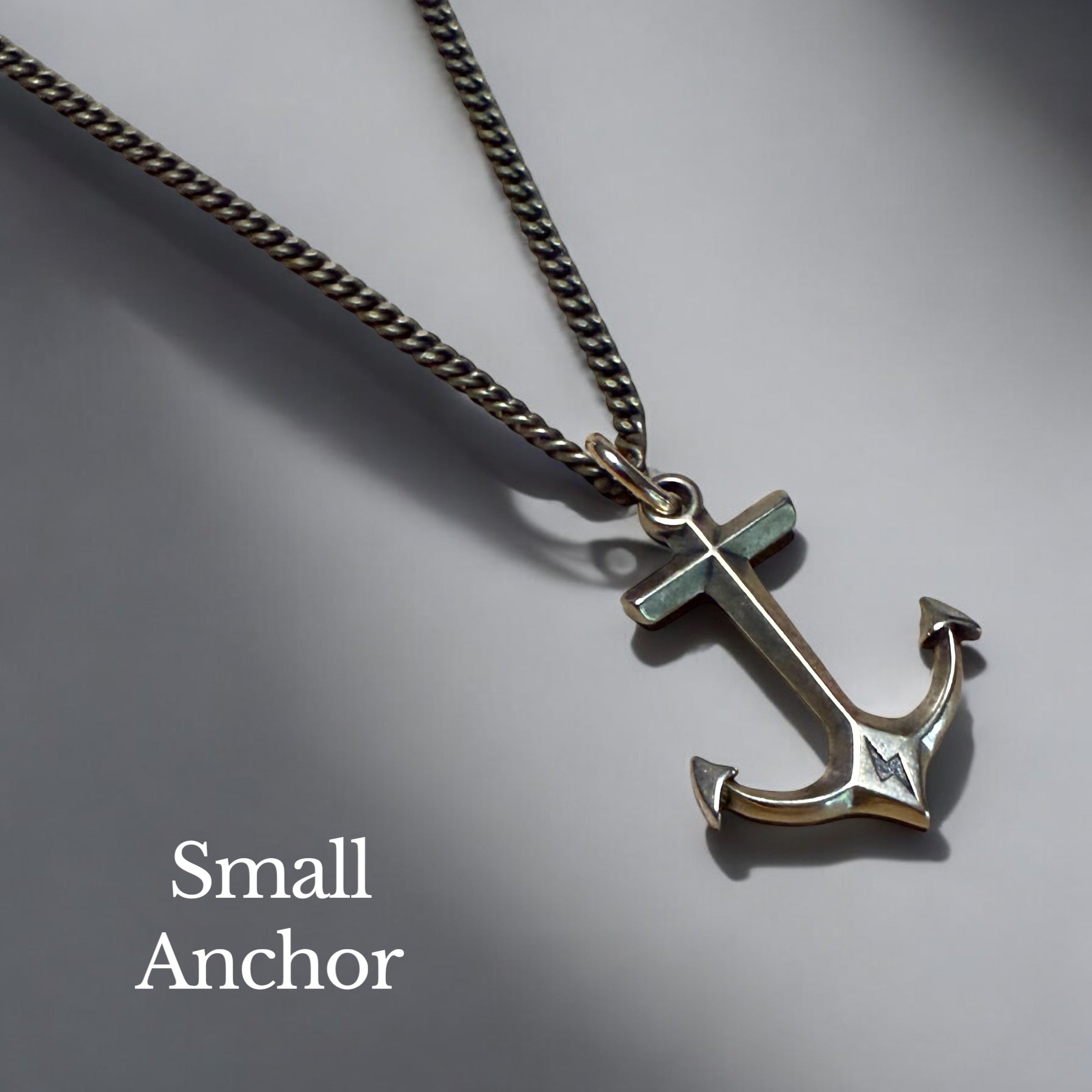 STRENGTH Hold Fast Anchor Necklace - Bronze