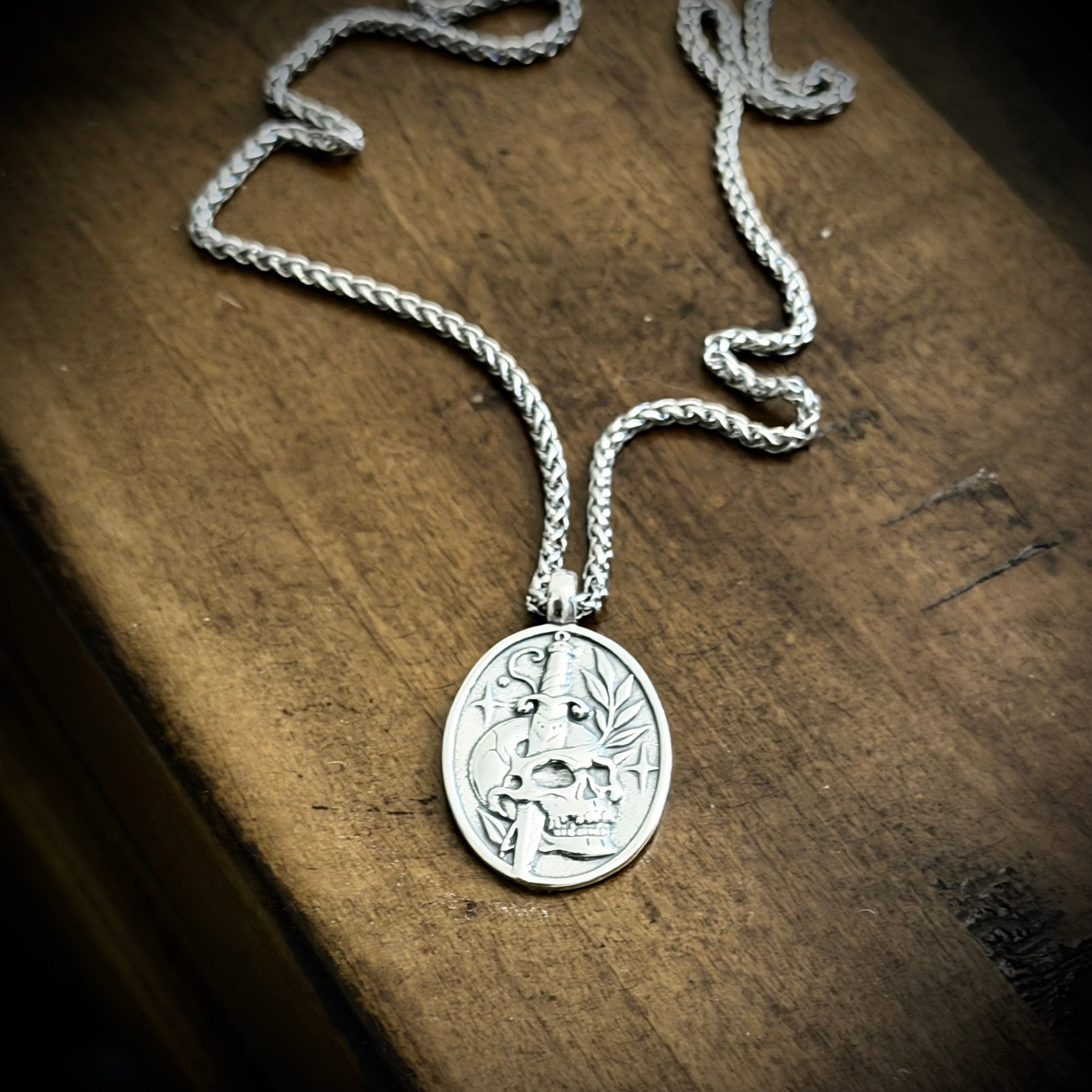 *NEW RELEASE - Death to Self Skull & Dagger - Sterling Silver