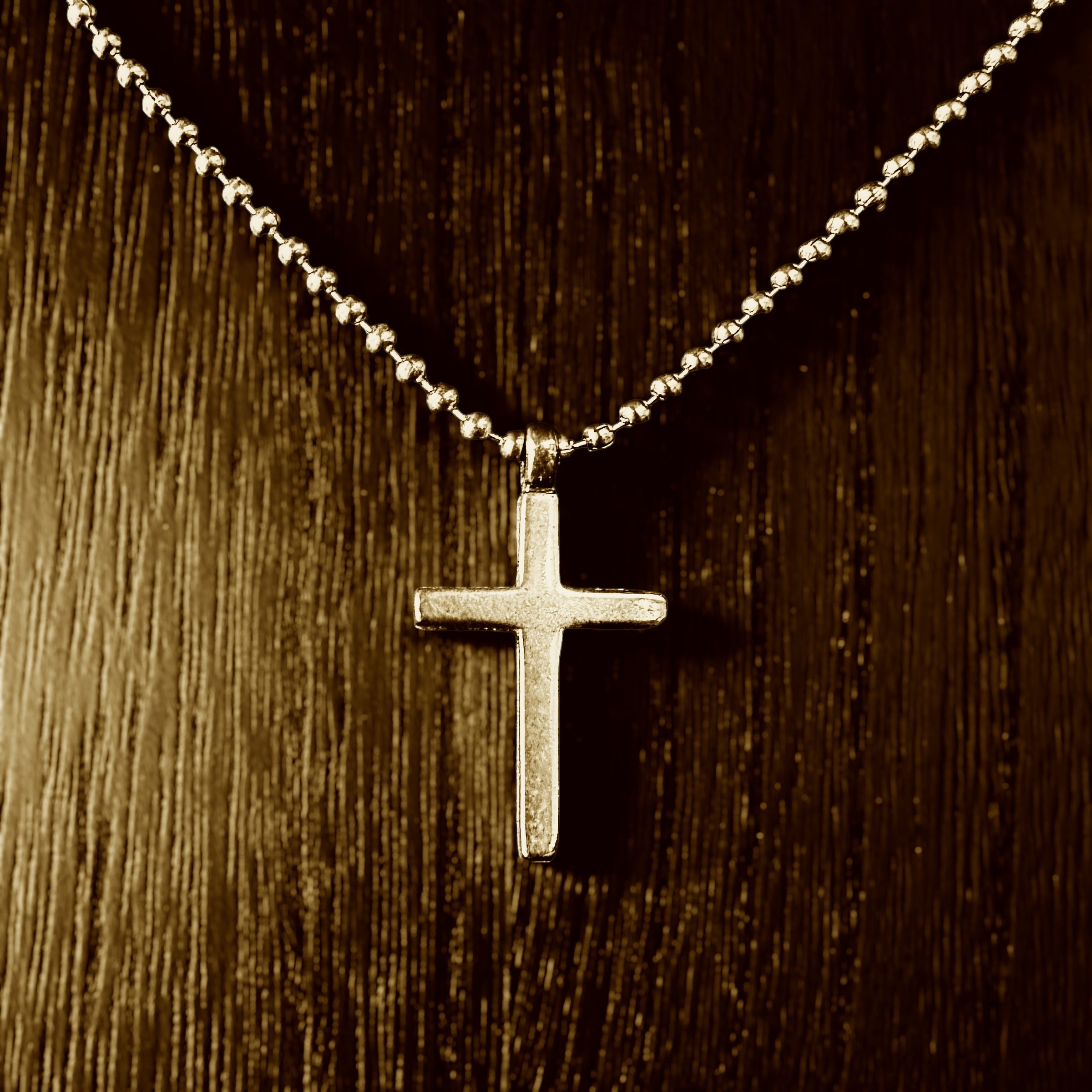 FAITH Classic Cross Necklace - Bronze