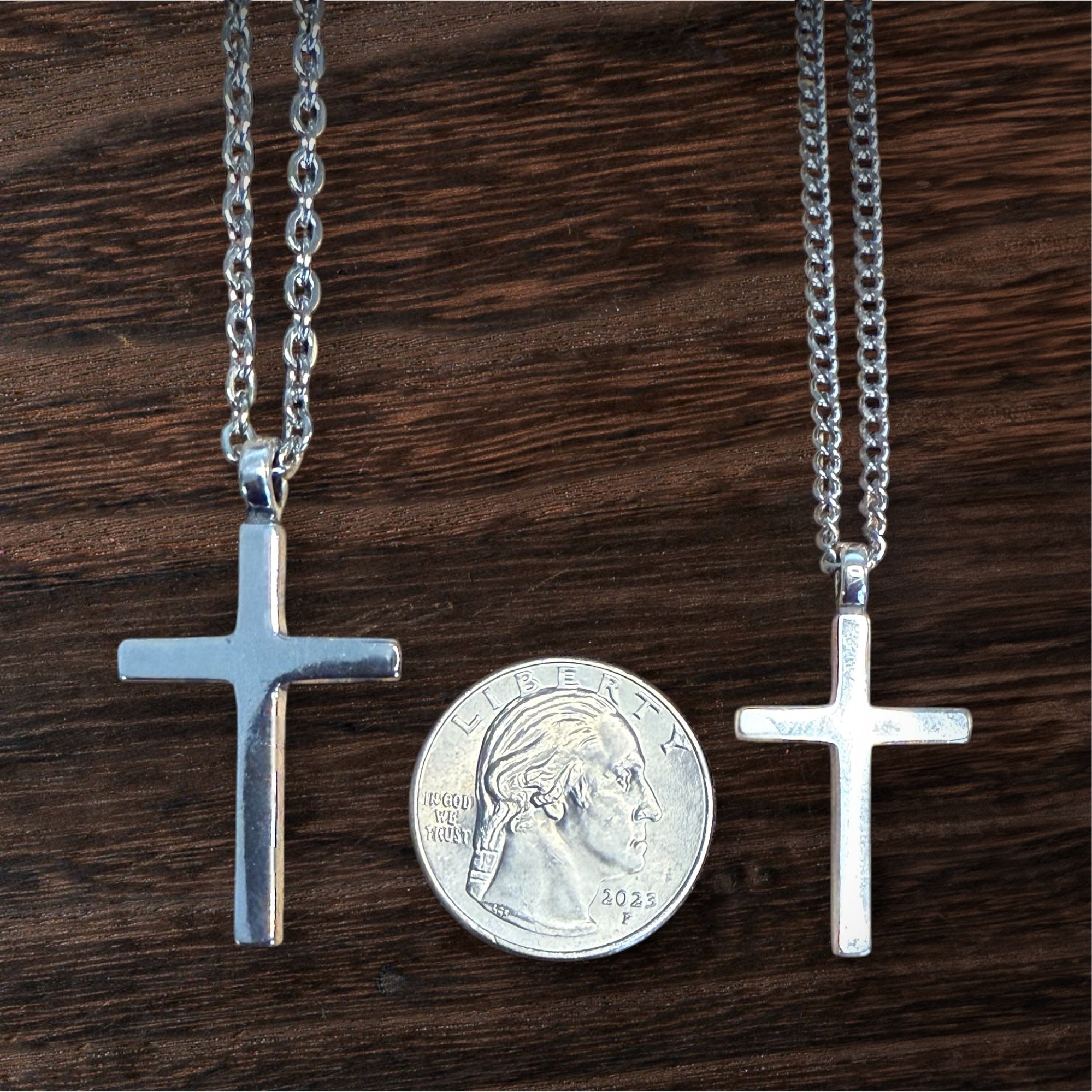 FAITH Classic Cross Necklace - Sterling Silver