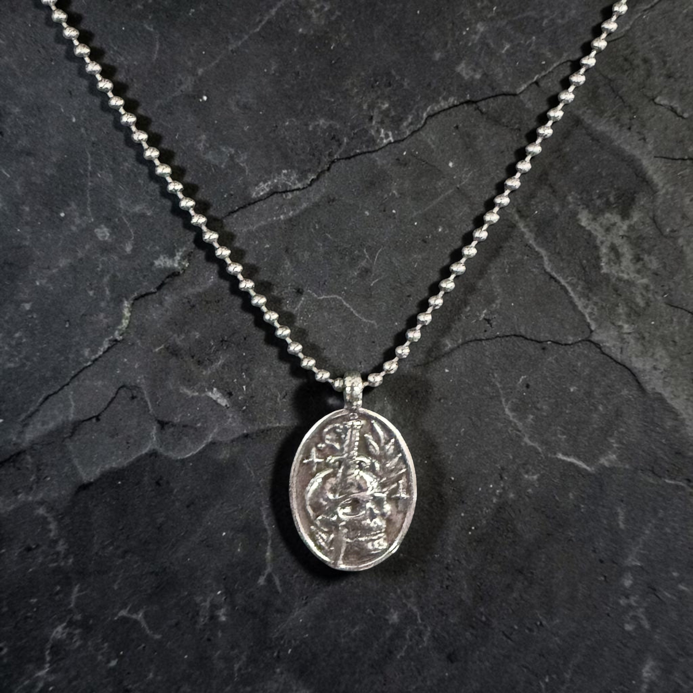 *NEW RELEASE - Death to Self Skull & Dagger - Sterling Silver