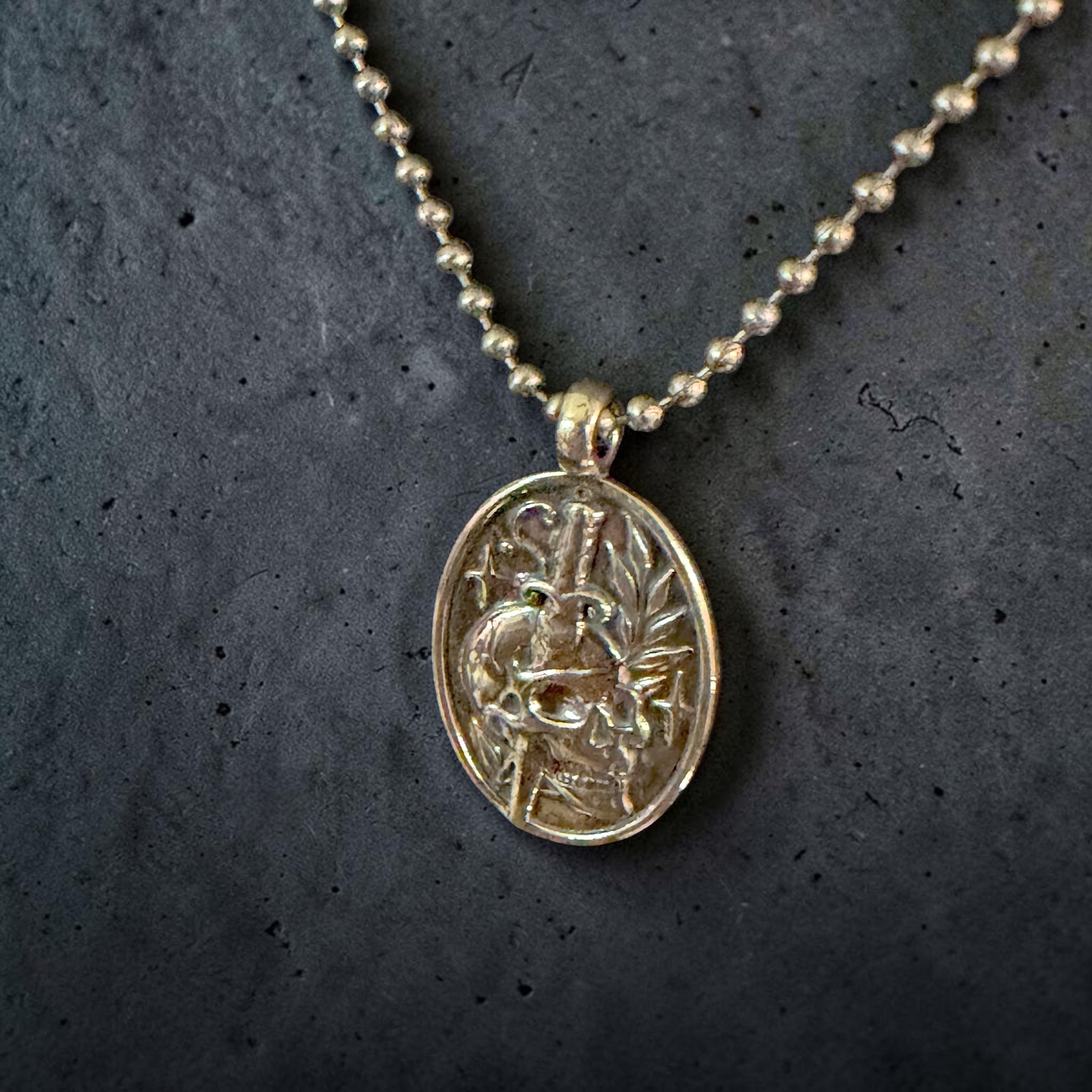 Skull & Dagger on Ball Chain