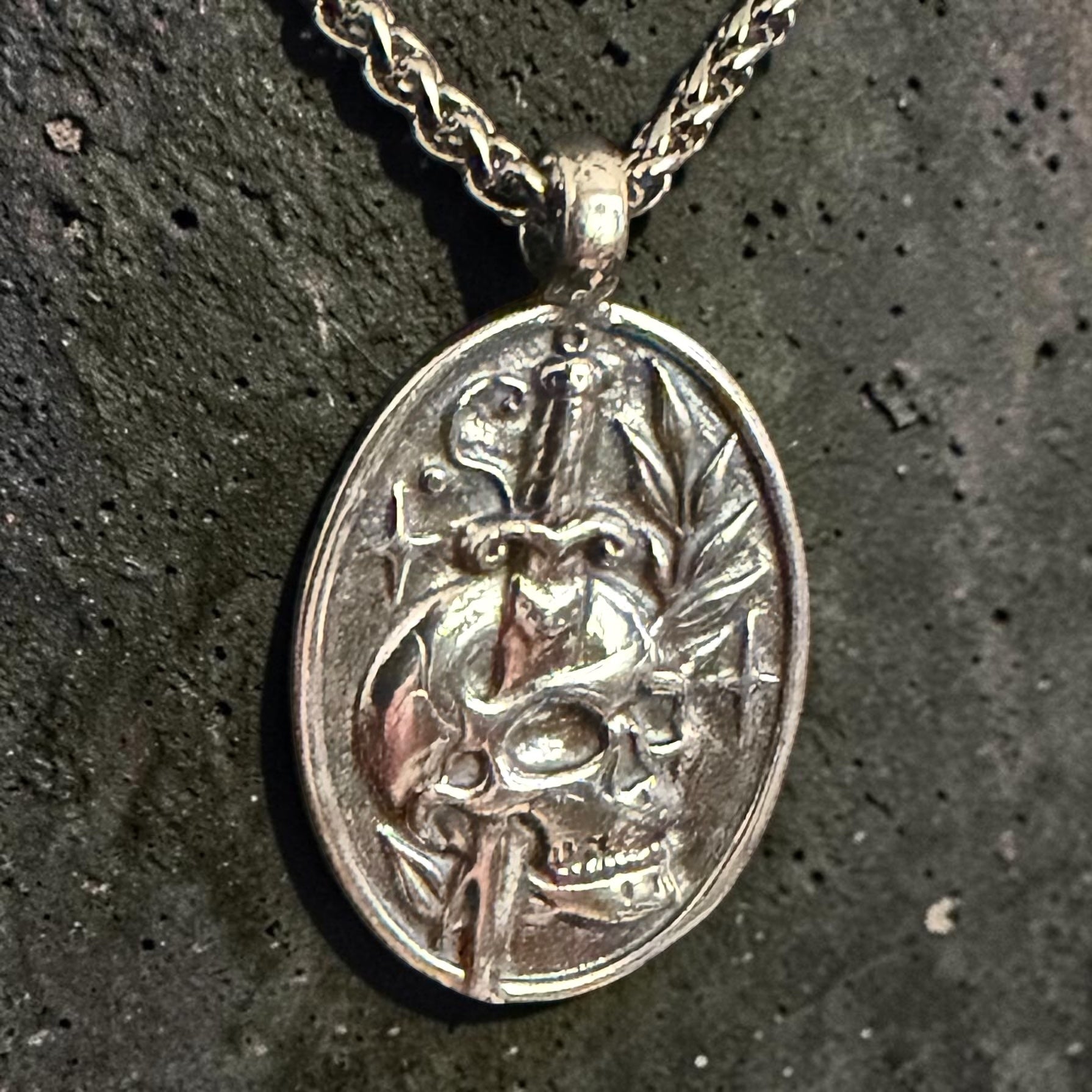 *NEW RELEASE - Death to Self Skull & Dagger - Sterling Silver