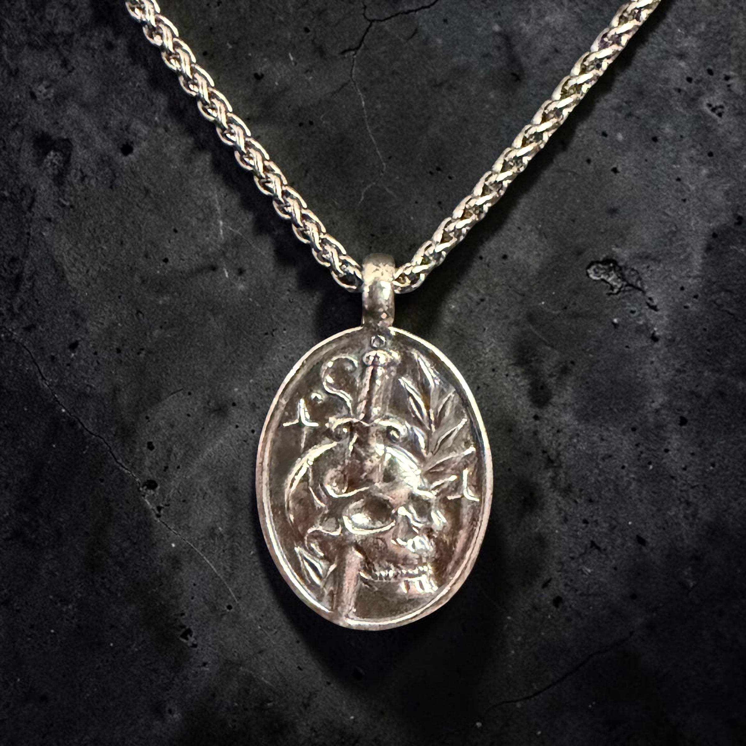 *NEW RELEASE - Death to Self Skull & Dagger - Sterling Silver