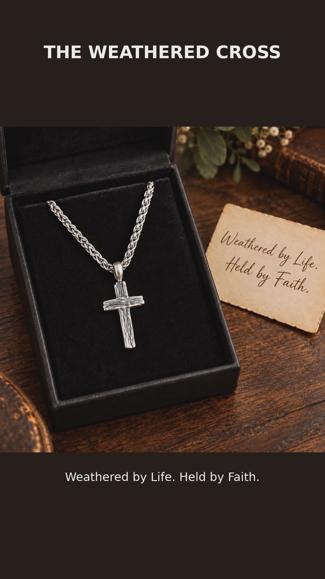 *NEW RELEASE - The Weathered Cross - Sterling Silver
