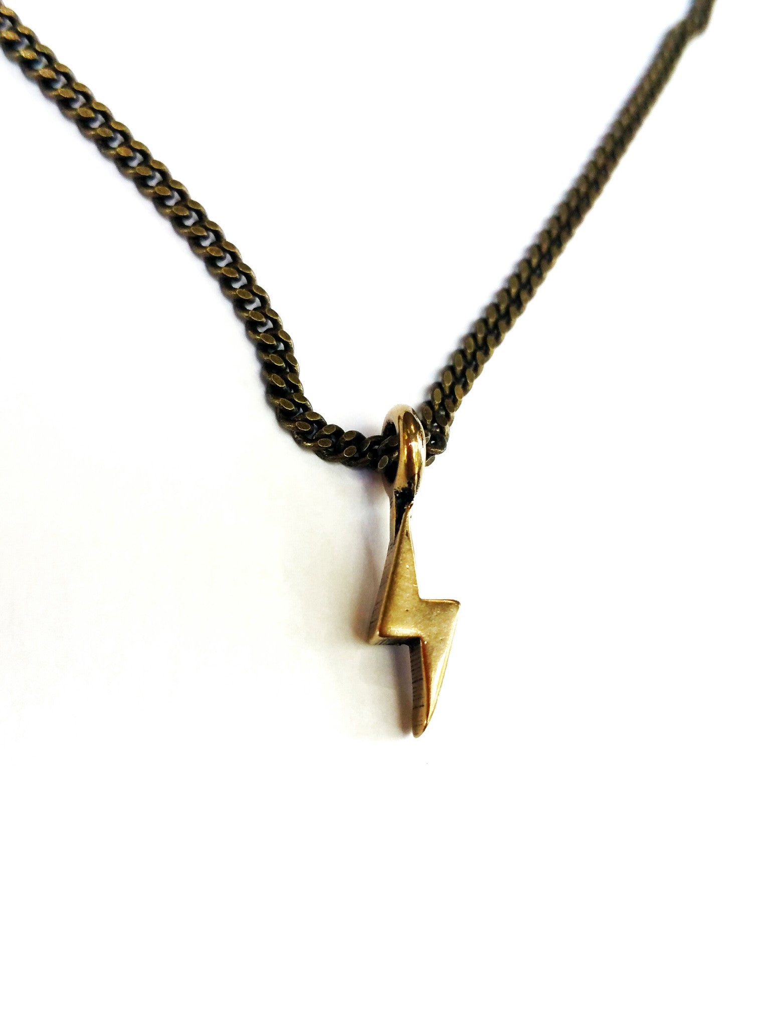 Rocker Bolt Necklace - Red Bronze HONOR EMBLEM Jewelry Choker