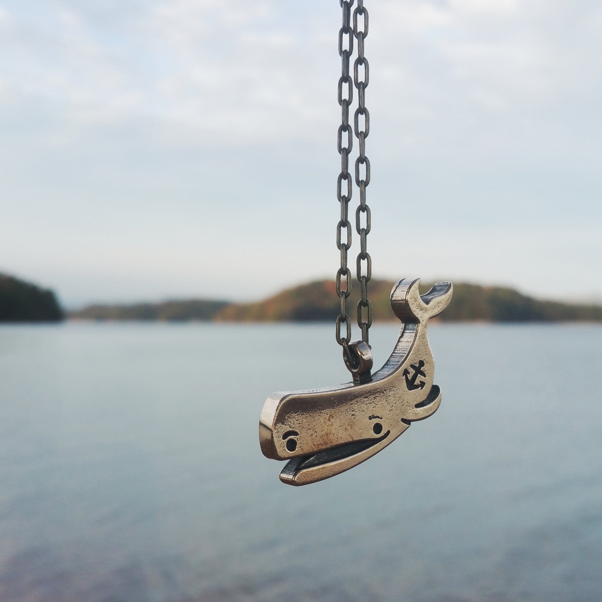 PEACE Whale Necklace - Red Bronze HONOR EMBLEM Jewelry