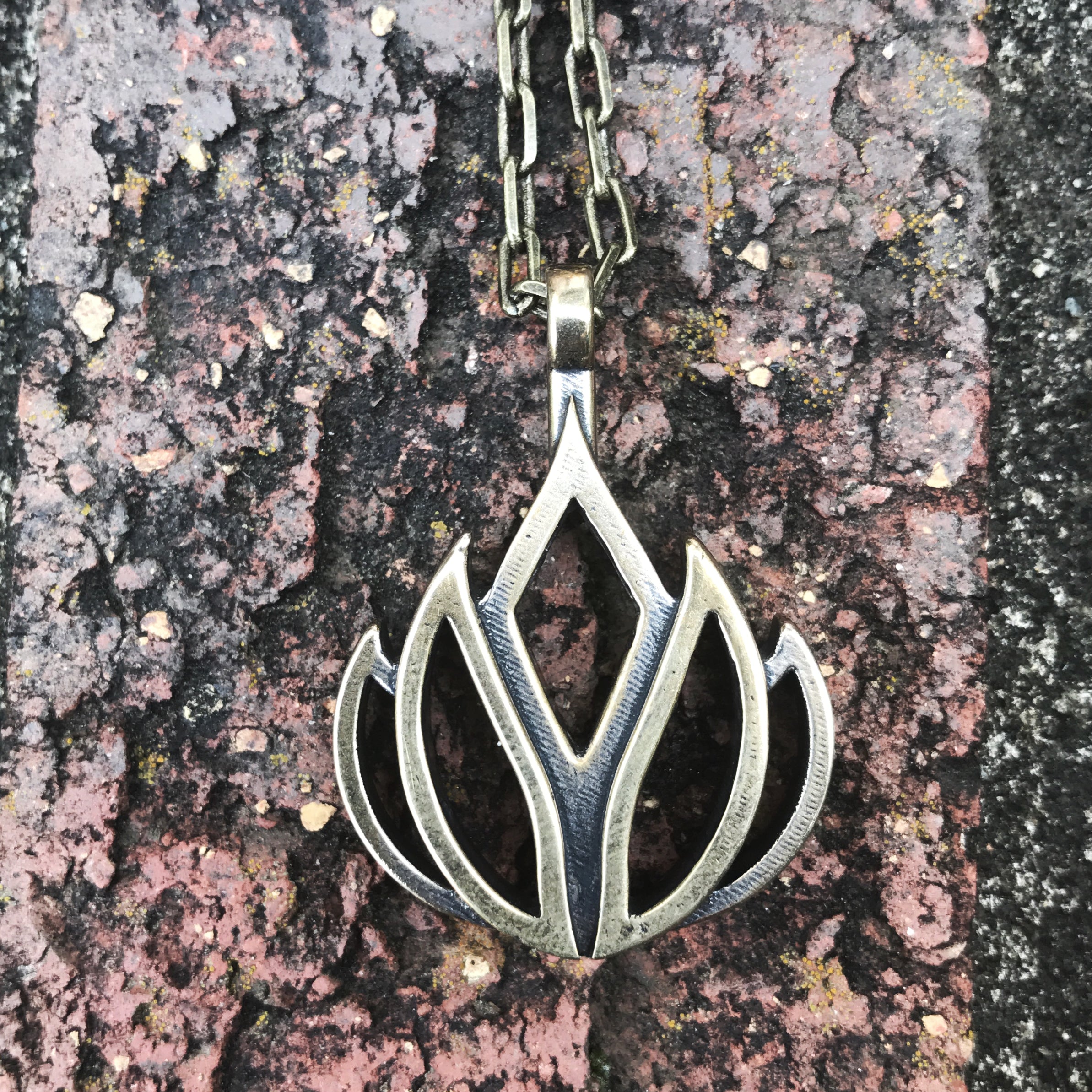 LIFE Lotus Flower of Grace Necklace - Bronze