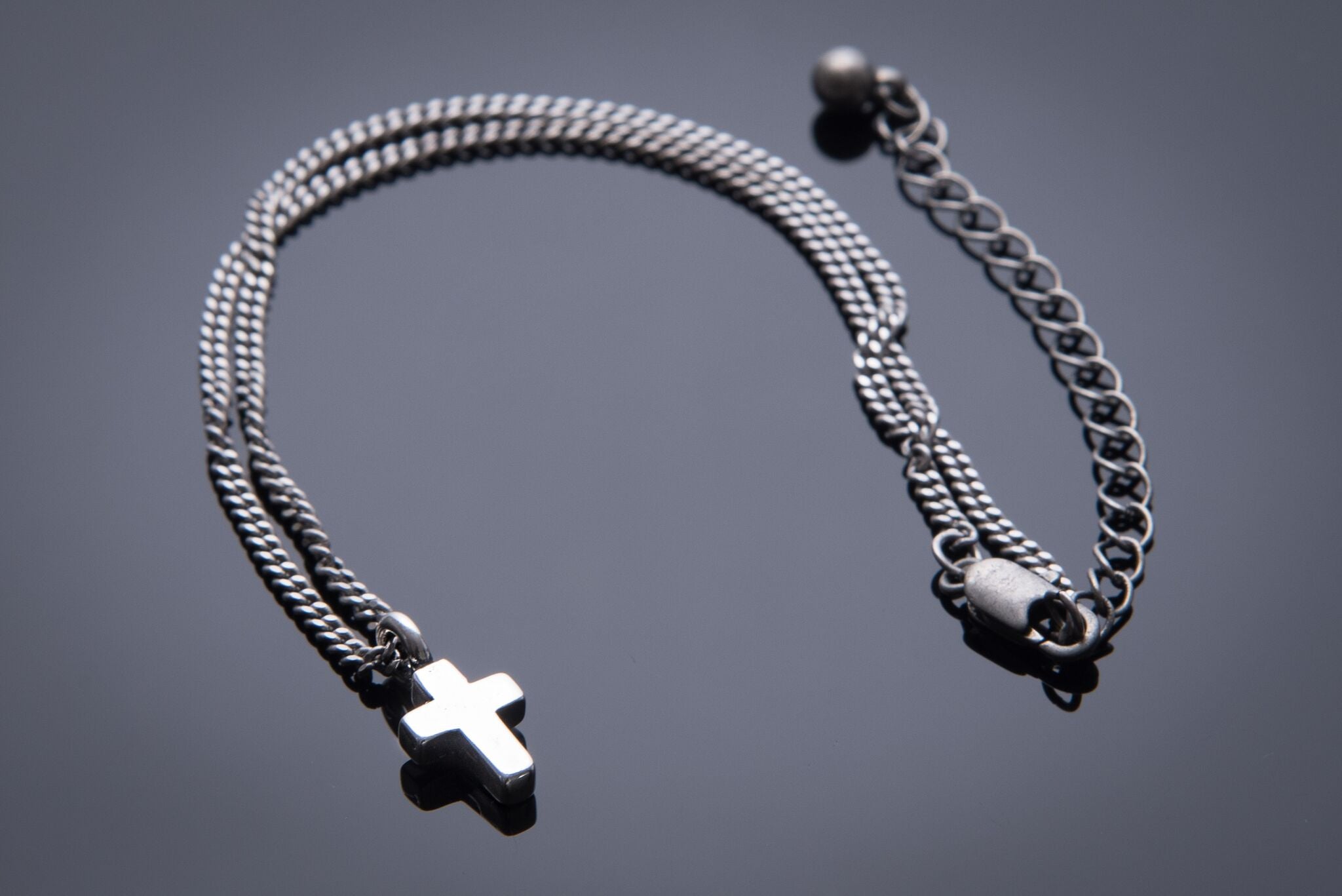 Cross of Comfort Necklace - Sterling Silver Choker Charm