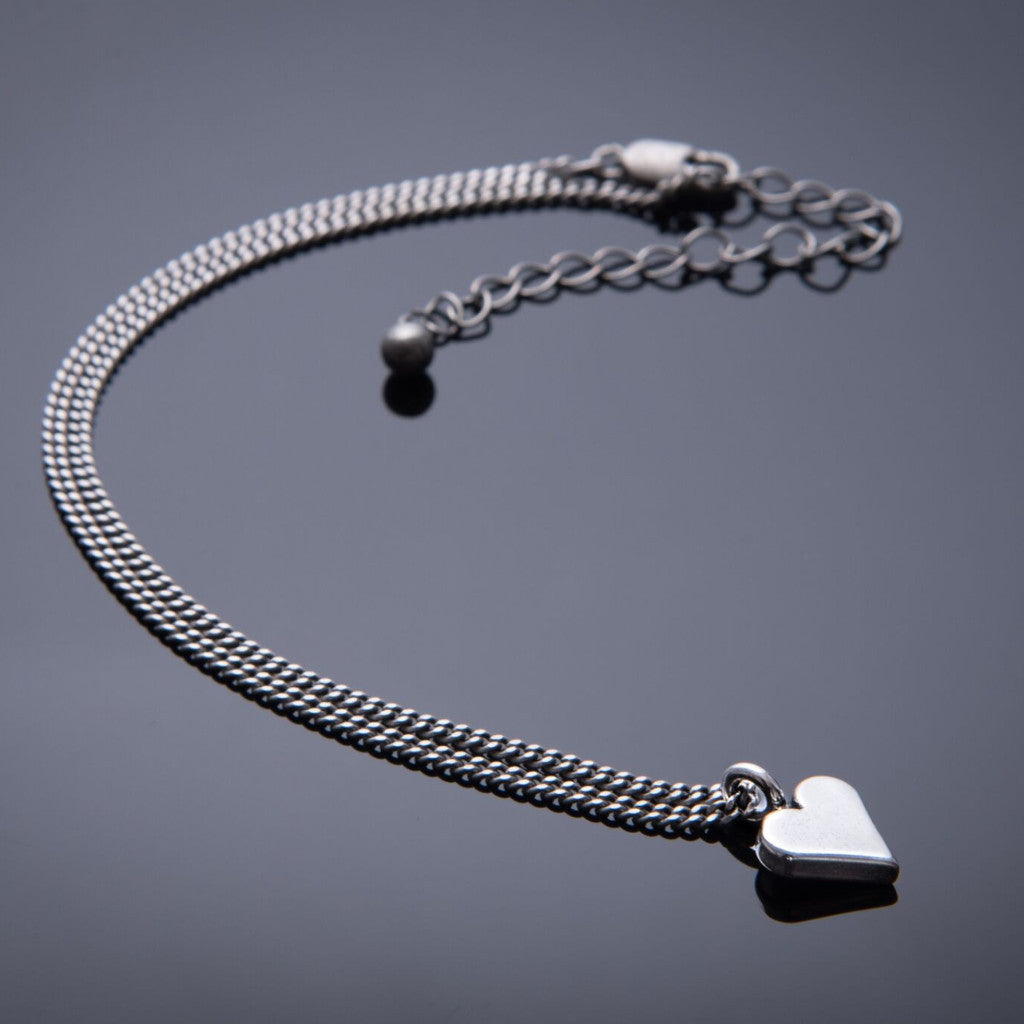 Sweet Heart Choker Necklace - Sterling Silver HONOR EMBLEM
